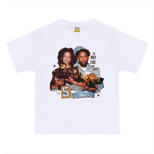 Lauryn x Kendrick Grammys T-Shirt (BLACK + WHITE)